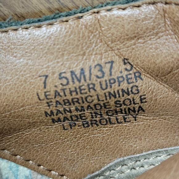 Lucky Brand Womens Brolley Bootie 7.5‎ Gray Suede Leather Zip Up Ankle Western - Picture 15 of 16